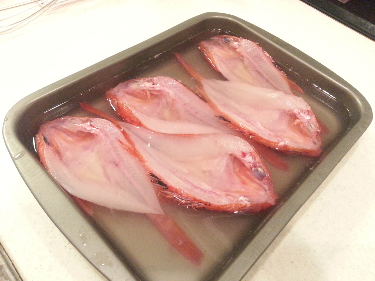 作り方 キチジ きんき の一夜干し 冷蔵庫乾燥 干物 背開き よちよちエクスプレス