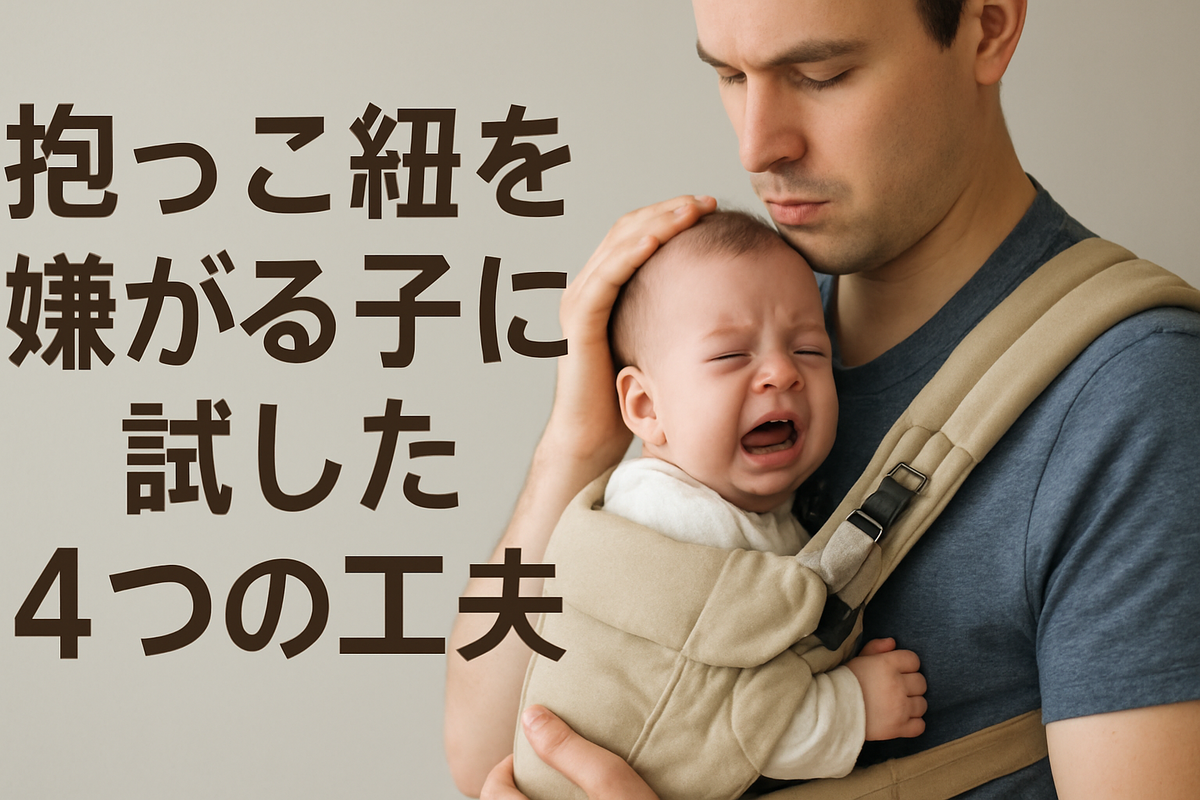 抱っこ紐を嫌がる子に試した4つの工夫|父親視点のやさしい対処法