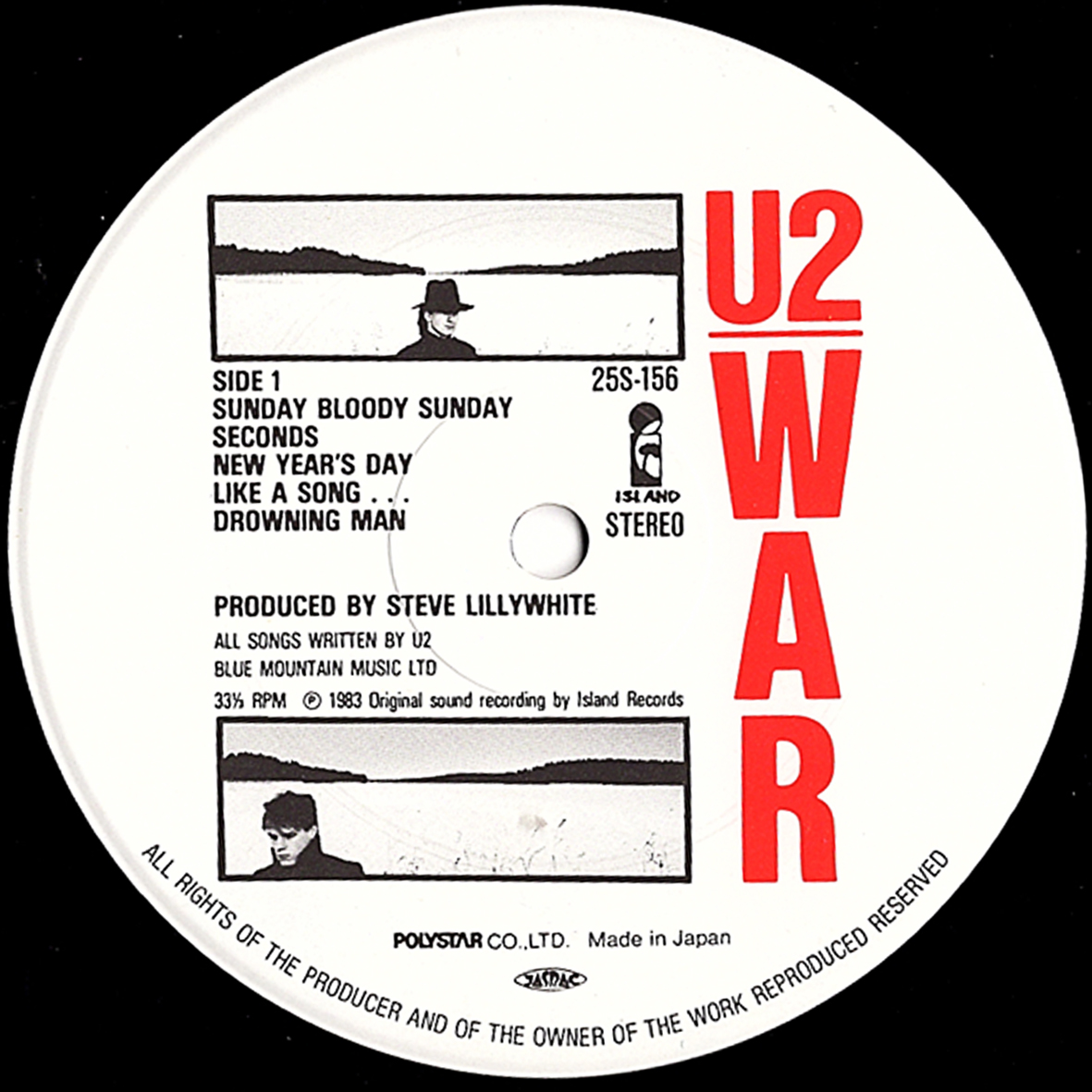 ◇LPレコード◇U2「War（闘）」Island Records 25S-156 《1983年