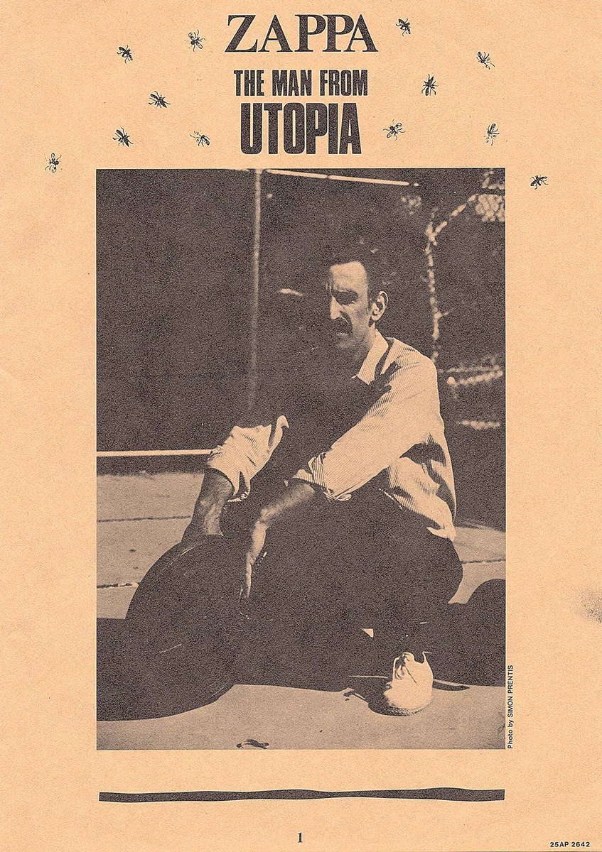 入荷したて》Frank Zappa（フランク・ザッパ）「The Man From Utopia