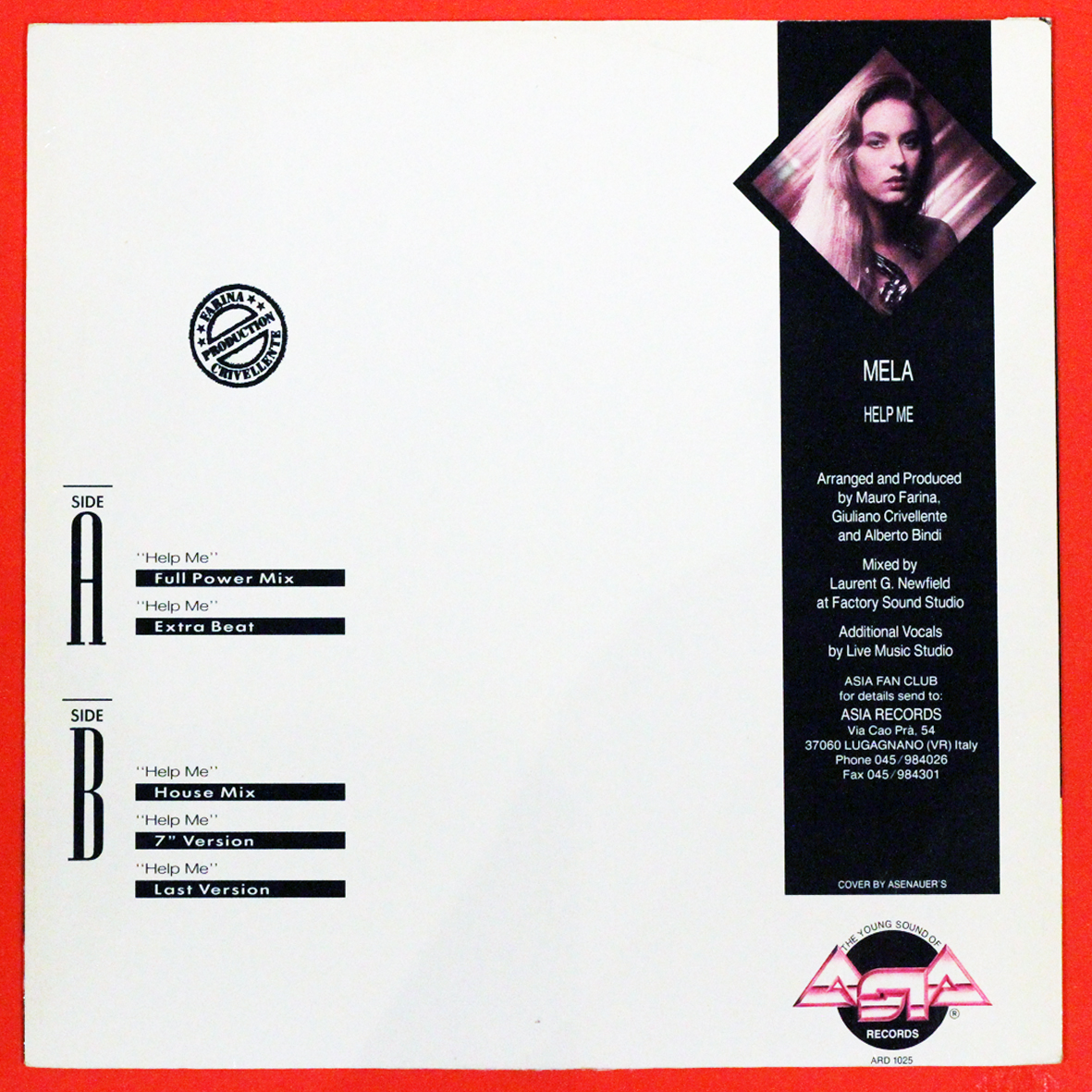 ◇レコードで聴く今日の1曲◇Mela「Help Me」Asia Records ARD 1025