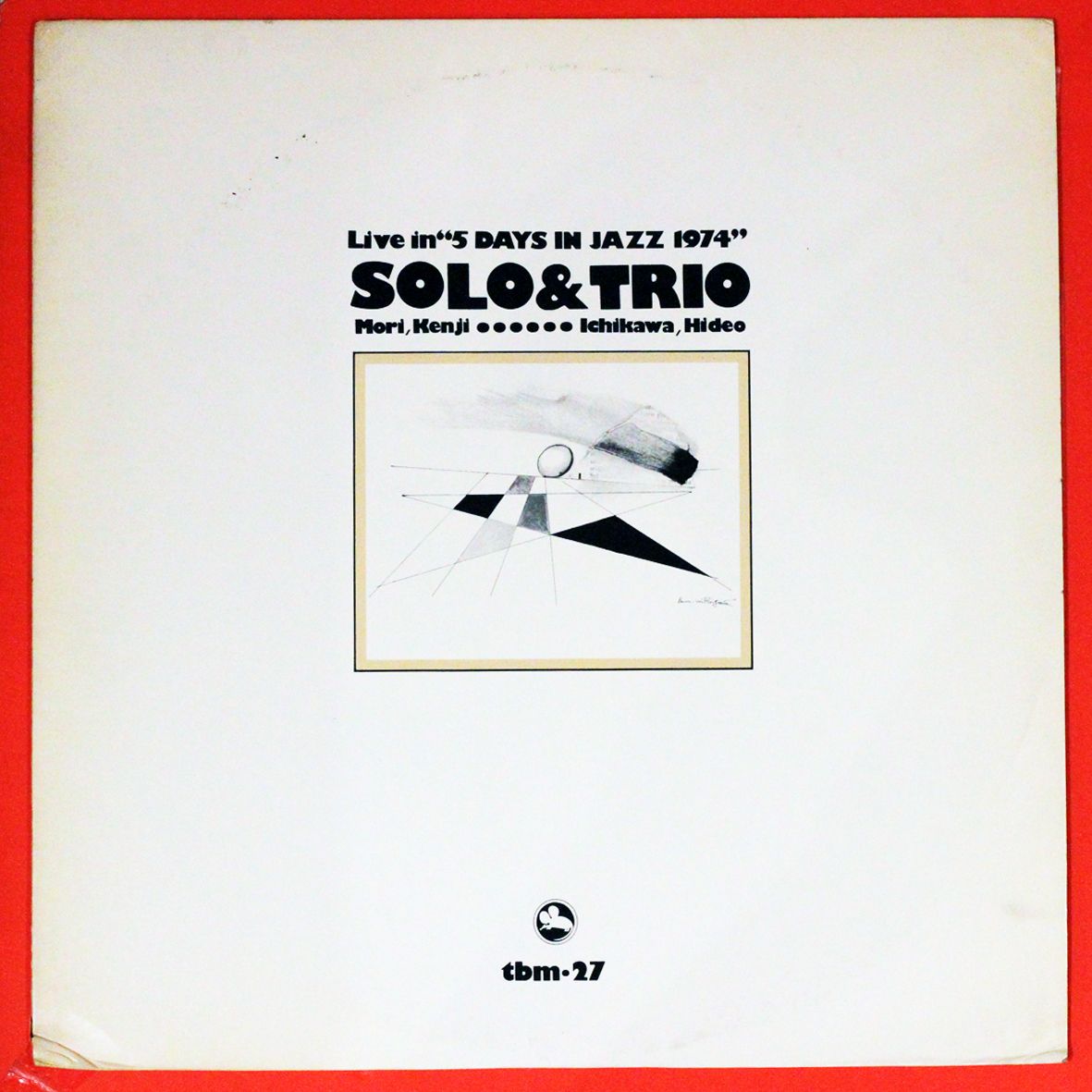 店頭追加盤》LPレコード◇森剣治・市川秀男「Solo & Trio (Live In 