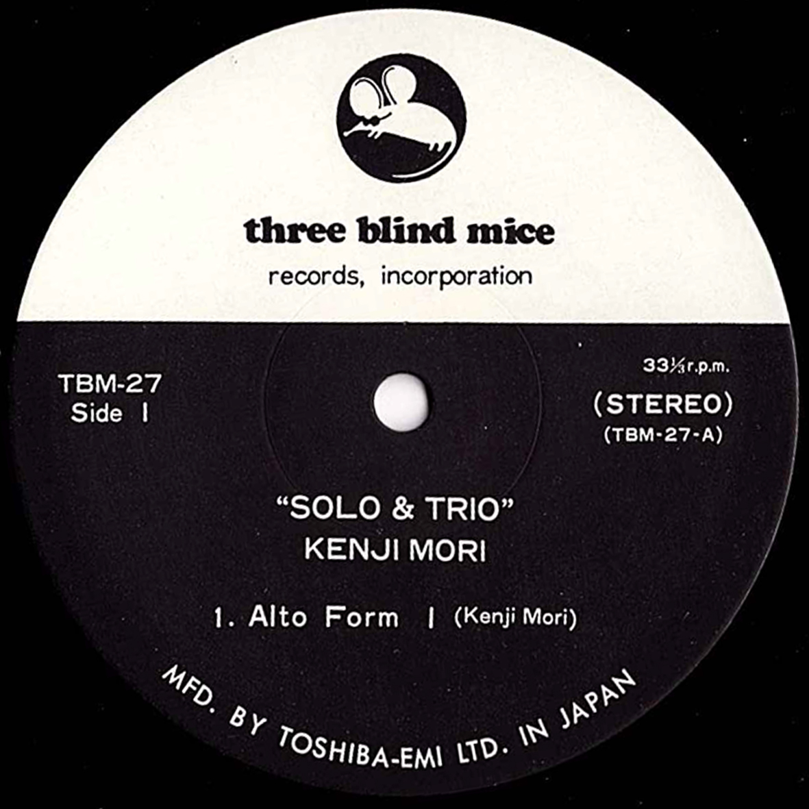 店頭追加盤》LPレコード◇森剣治・市川秀男「Solo & Trio (Live In 