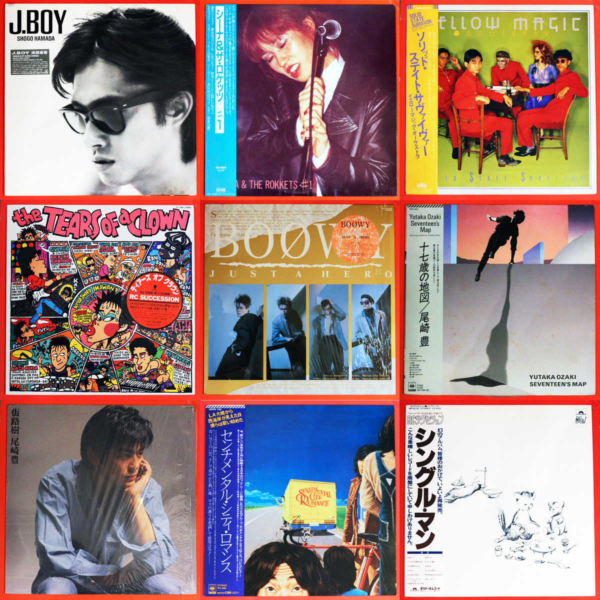 店頭追加盤》LPレコード◇尾崎豊、BOOWY（氷室京介、布袋寅泰、他