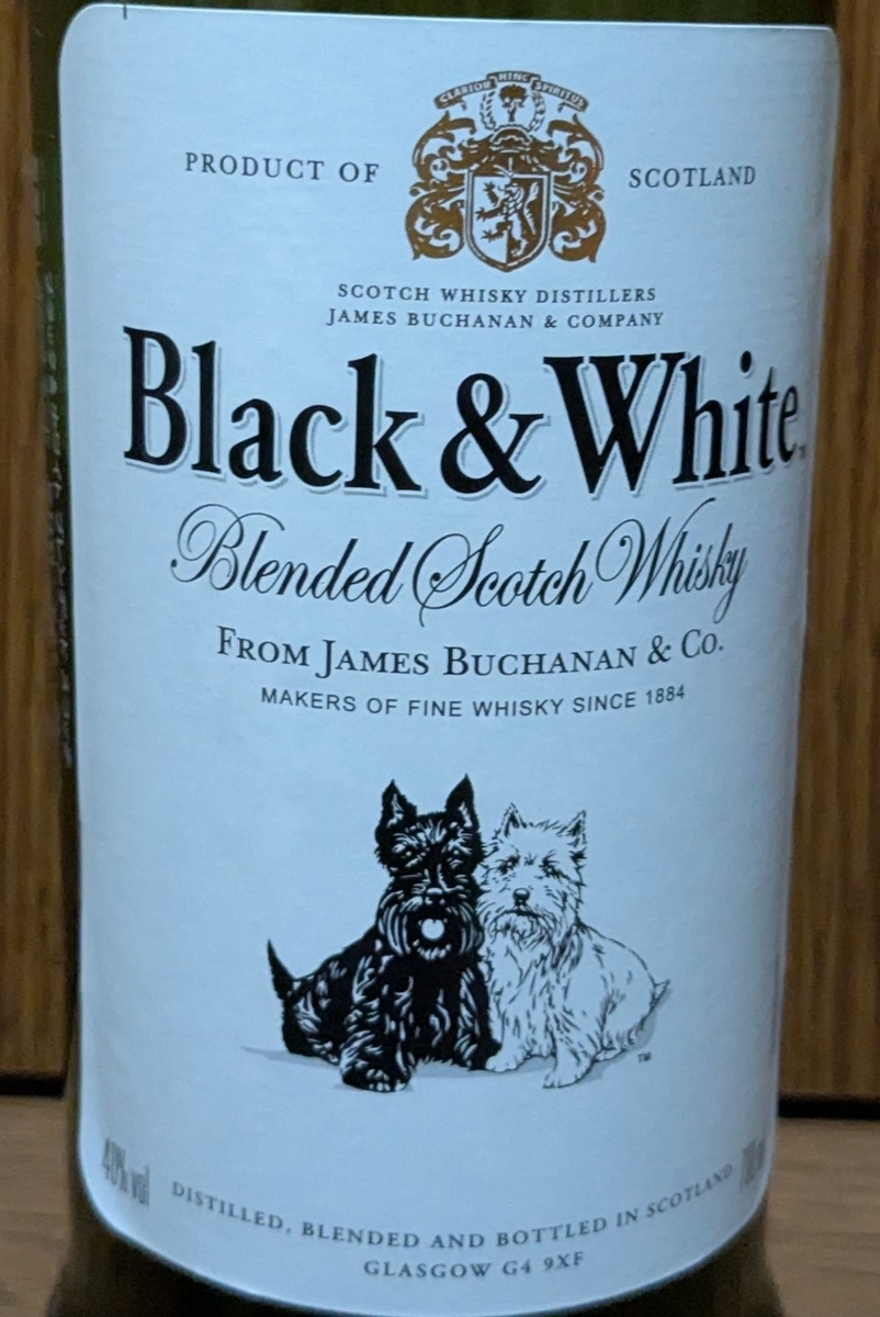 グッズ 販売 【難あり】BLACK&WHITE ブラック＆ホワイト スコッチ