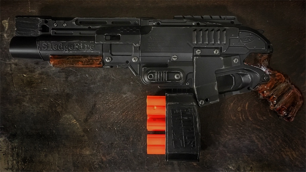 NERF改造計画：SledgeFire Custom 