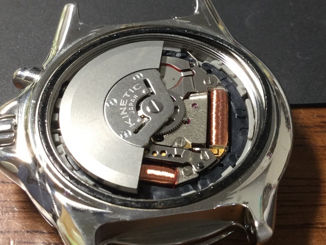 SEIKO KINETIC AIR DIVER'S 200m SCUBA 5M63-0B30（その2；組立編