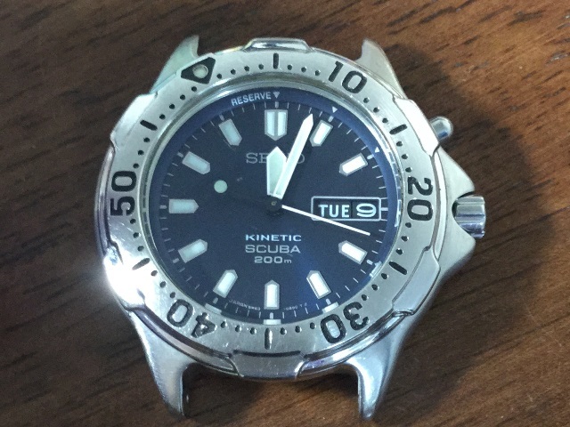 SEIKO KINETIC AIR DIVER'S 200m SCUBA 5M63-0B30（その2；組立編