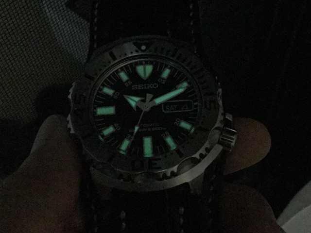 SEIKO SKX779 7S26 ブラックモンスター （自動巻機構の洗浄、ベゼル墨