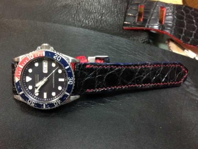 SEIKO 7S26 ダイバー10BAR resist (その3:ストラップ編、ペプシ