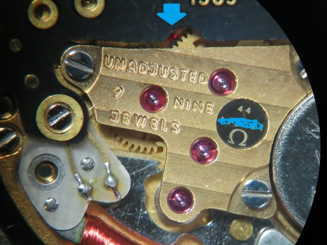 I13063 OMEGA Deville 1365 QZ プッシュ式リューズ不動 オメガ デ・ビル cal.1365 クォーツの電池・コイル交換