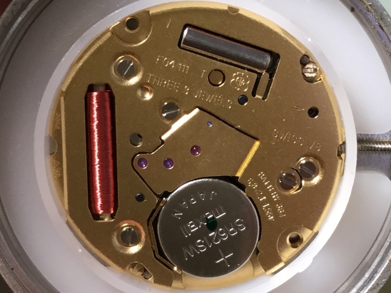 シーマ クォーツ電池交換 ロイヤルネイビー ブロードアロー復刻版 (ETA