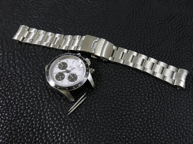 クロノタイム　MiLTAT タイコノート　スーパーオイスター　ブレスレット 20mm メタル時計バンド ステンレススチール スーパーオイスター