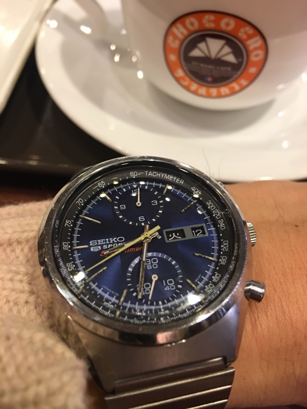 今日はファイブスポーツ スピードタイマー6138-8010 - 古時計にワニ革