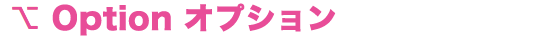 Option オプション