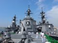 [海上自衛隊][あたご][まきなみ][せとぎり]「あたご」艦首より撮影。