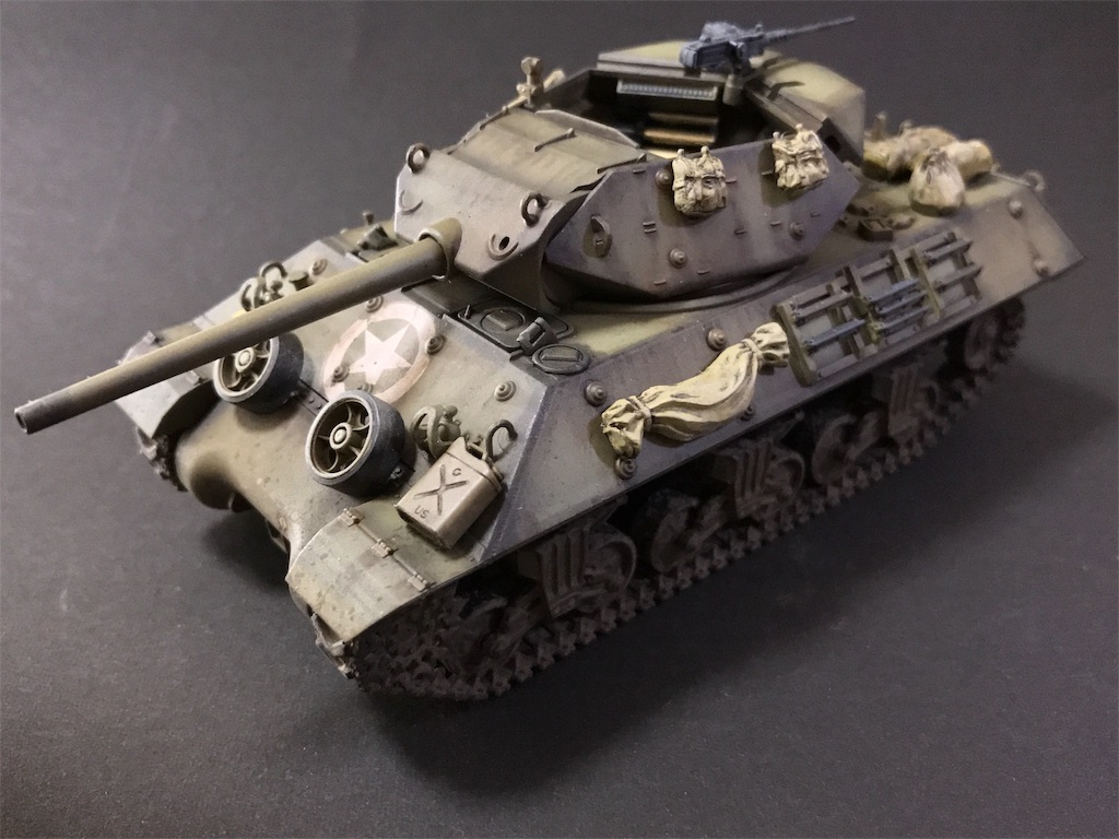タミヤMM1/48アメリカM10駆逐戦車中期型　改造　ヨンパチ タミヤMM1/48アメリカM10駆逐戦車中期型 改造 ヨンパチ - メルカリ