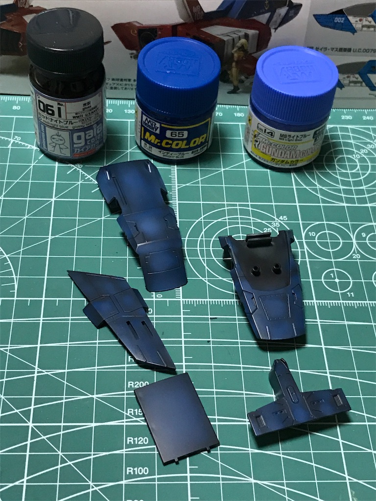 U C Hard Graph 1 35 地球連邦軍 多目的軽戦闘機 Ff X7 コア ファイター 製作記 Part2 Eigemann Hobby Blog