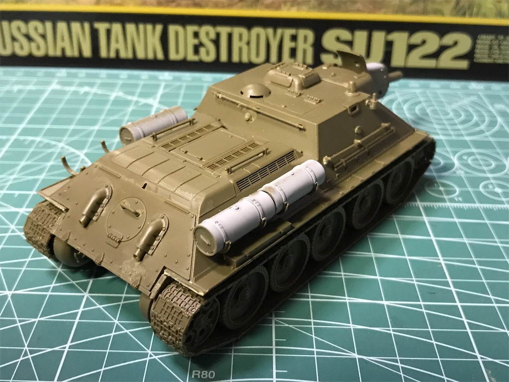TAMIYA 1/48 ソビエト陸軍 自走砲 SU-122 製作記 PART1
