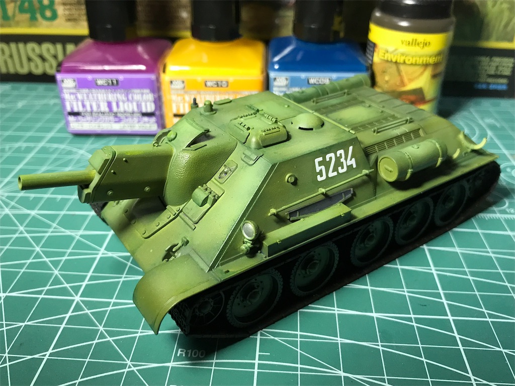 TAMIYA 1/48 ソビエト陸軍 自走砲 SU-122 製作記 PART2 - Eigemann 