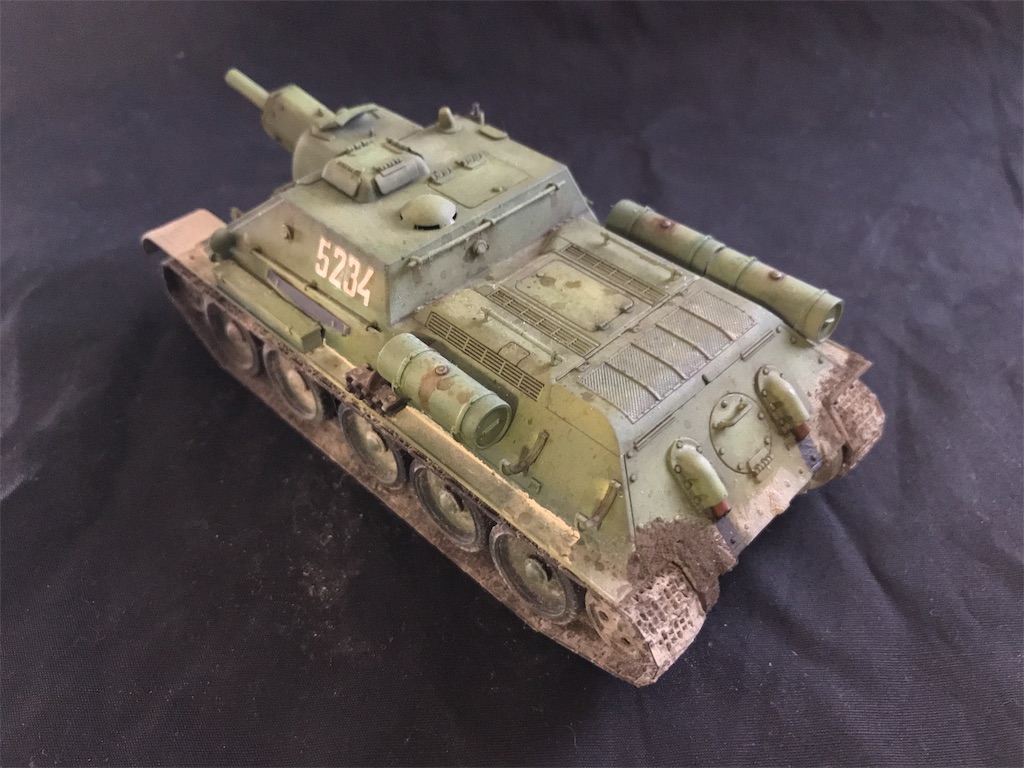 TAMIYA 1/48 ソビエト陸軍 自走砲 SU-122 製作記 PART3