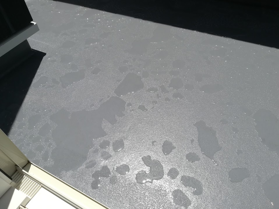 ベランダの水たまり ヨウのおうちでブログ