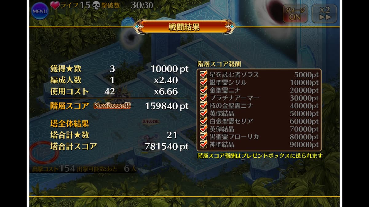 スコア結果