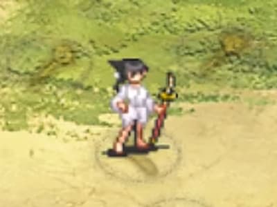 サムライ旅情の剣士アカネのドット絵