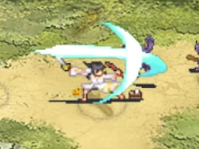 ショーグン旅情の剣士アカネのドット絵