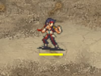 モンク格闘家ダンのドット絵