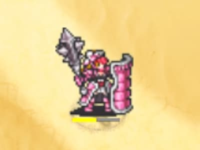 バトルマスター大盾の乙女ベルニスのドット絵
