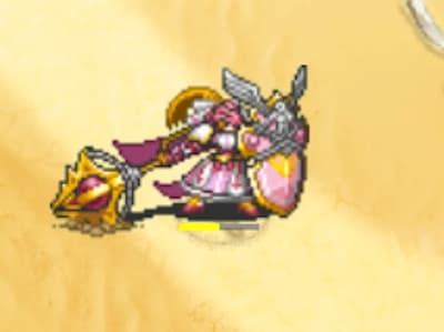 アーマーガーディアンの大盾の乙女ベルニスのドット絵