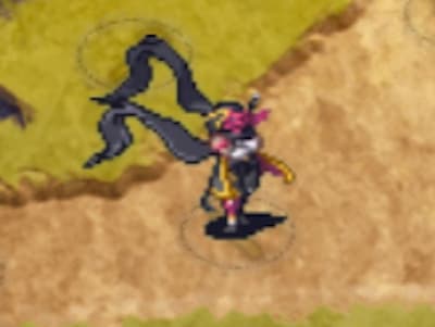 超忍の忍者ヒエンのドット絵