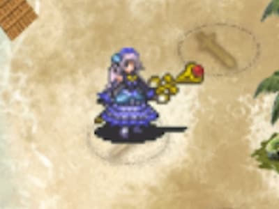 メイジの秘法の伝承者オデットのドット絵