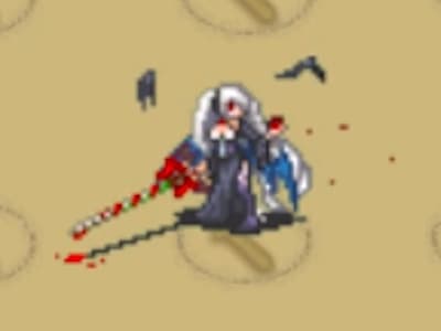 ヴァンパイアクイーンの黒衣の花嫁カルマのドット絵