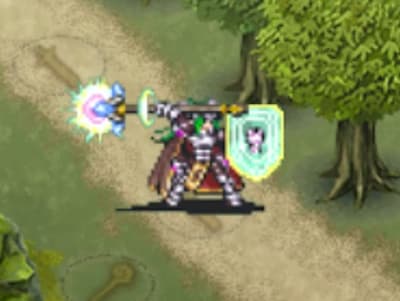 ミスティックシールドの妖精魔鎧兵ライチのドット絵