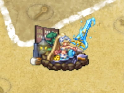 シーソルジャーエリートの翠玉の温泉兵フィーヌのドット絵