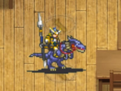 ドラゴンライダーの竜騎士アベルのドット絵