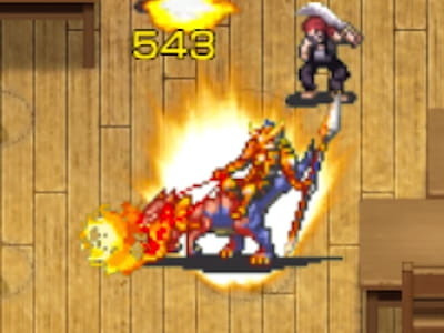 竜騎士アベルのスキル中ドット絵