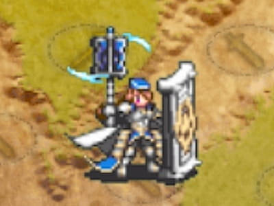 ギガントアーマーの帝国重装歩兵フィリーネのドット絵