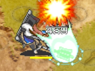 ギガントアーマーの帝国重装歩兵フィリーネのドット絵