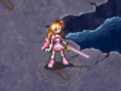 魔法剣士の魔法剣士シャルロットのドット絵