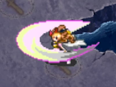 ルーンフェンサーの魔法剣士シャルロットのドット絵