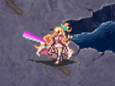 ルーンロードの魔法剣士シャルロットのドット絵
