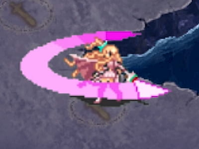ルーンロードの魔法剣士シャルロットのドット絵