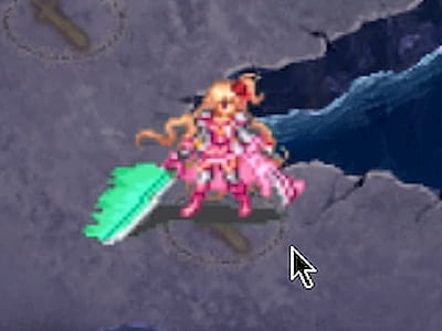 ルーンデルヴァーの魔法剣士シャルロットのドット絵