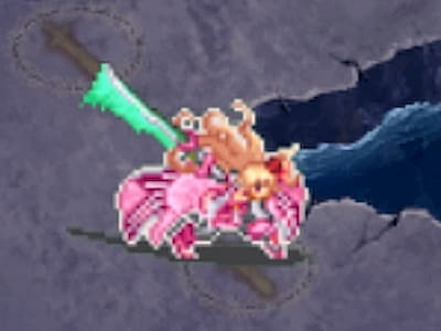 ルーンデルヴァーの魔法剣士シャルロットのドット絵