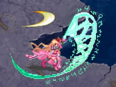 ルーンデルヴァーの魔法剣士シャルロットのドット絵