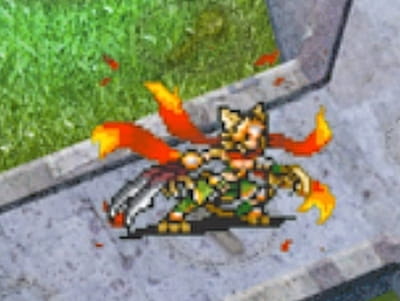 マスターアサシンの獣人エイダのドット絵