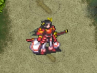 ショーグンの剣士アカネのドット絵